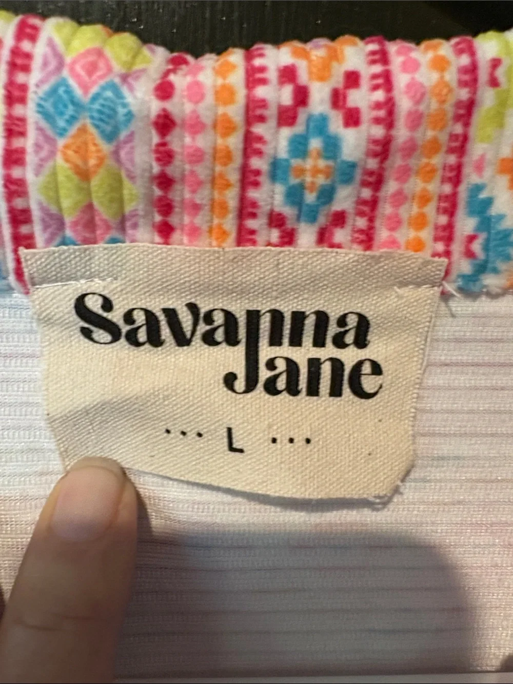 Savanna Jane Pink Multicolor Patterned Cropped Jean Jacket